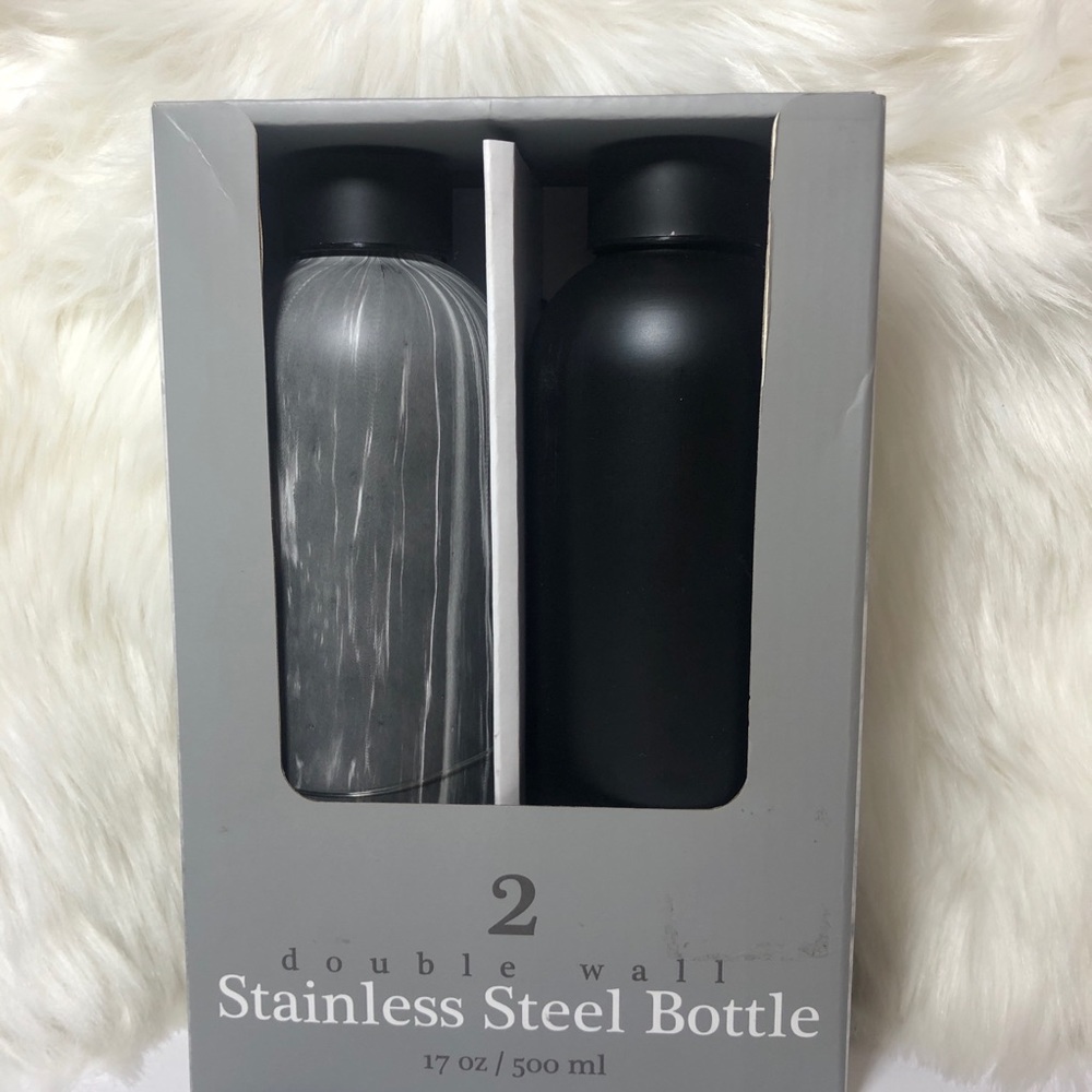 2 double wall Stainless Steel Bottles